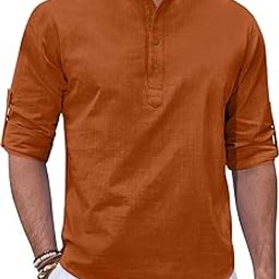 Men's Kurta || Chinese Collar Long Sleeves || Straight Hip Length Kurtas || Short Kurta for Men || for Festival || Function || Occasion Wear Fancy Kurta for-image-75