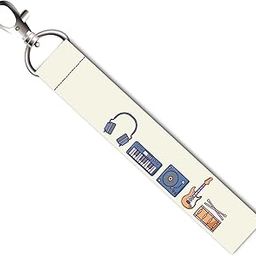Musical Instruments Lanyard Tag with Swivel Lobster for Gift Luggage Bags Backpack Laptop Bags L X H 5 X 0.8 INCH-picture-27