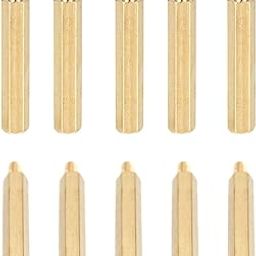DTGN M3x25x6mm(DxHLxML) - Brass Hex Standoff -50Pack- Good for Electronic Machine - Male to Female Spacer Screw Nuts-image-30