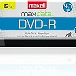 Maxell 638006 DVD-R 15PK SPN Recordable Discs 4.7GB 16x 120 Min Spindle 15 Pk-image-73