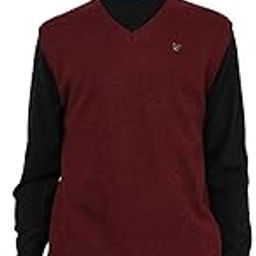 crimsoune club Men's Maroon V-Neck Sleeveless Sweater-picture-16