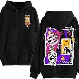 Back Printed Hooded Sweatshirt Hoody Oversize Loose Fit Fleece Stylish Hoodie Jumper Sweatshirts Winter Wear for Women-picture-15