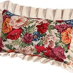 CALANDIS™ Flower Decorative Throw Pillow Retro Soft Seat Cushion for Bedroom Dorm Cafe Rectangular | Home Dacor-image-41