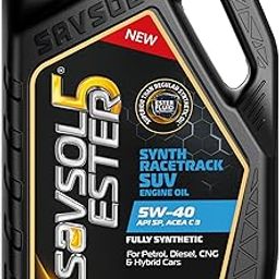 SAVSOL ESTER5 SYNTH RACETRACK SUV 5W-40, Fully Synthetic Engine Oil for Cars (4L)-picture-3