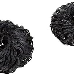 Hair Juda Band Bun Hair Accessory Set, Large, Black/Brown-image-41
