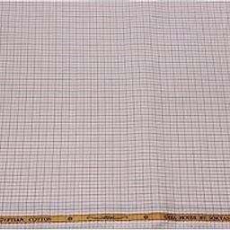 SOKTAS mens premium giza cotton check shirting [all season fabric, easy to iron](sb11)-image-90