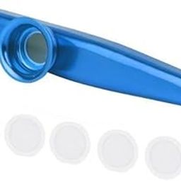 ATORSE 18xAluminium Alloy Kazoo with Diaphragm Blue-image-39