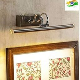 Areezo 8 Watt Silver Finish Flexible Neck Picture Mirror Display Wall Light (Warm White)(Ac)-3