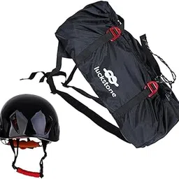 meadawgs Folding Climbing Rope Bag Gear Equipment Backpack with Safety Helmet Black-picture-21