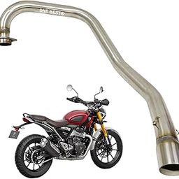 Dhe Best Bike Heavy Duty Stainless Steel Exhaust Bend Pipe Muffler Middle Pipe Suitable For Triumph Speed 400-7