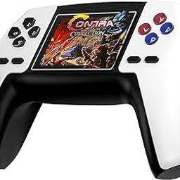 RFV1 p5 Retro Video Game 520 in 1 for Kids, Handheld Gaming Console, Crystal Press Buttons Rechargeable Controller AV TV Output, Gift for Kids and Adults, Mario Contra (Random Colour)-16
