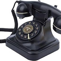 CLUB BOLLYWOOD®Corded Retro Phone Decorative Vintage Old Phone for Bedroom Study Home Decor Black| Home Telephones & Accessories | Corded Telephones|1 Retro Landline Telephone-14