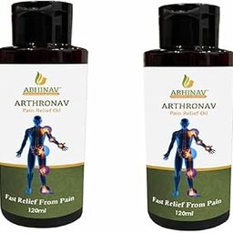 Abhinav Arthronav Pain Relief Oil | Ayurvedic Oil for Relief from Knee and Joint Pain, Muscle Pain, Osteoarthritis| Massage Oil for Chronic Joint Pains | Helps Improve Joint Health (Pack of 2)-image-18