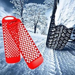 HEAVENGLOW Trade 2pcs All-Weather Car Wheel Anti Skid Pads Emergency Tire Traction Mat Pad for Sand Mud Snow Ice Complex Terrain-image-68