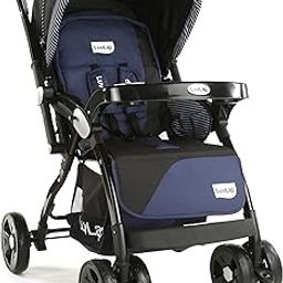 LuvLap Galaxy Baby Stroller, Pram for Baby with 5 Point Safety Harness, Spacious Cushioned seat with Multi Level seat Recline, Easy Fold, Lightweight Baby Stroller for 0 to 3 Years (Black)-21