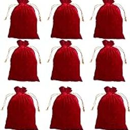 DLC set of 15 Velvet Potli Bags for Return Gifts, inch pouch for Wedding gifts, Women Jwellery Handbag-image-5