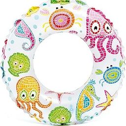 Intex 59241-2 Lively Print Swim Ring, Blue-12