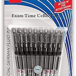 Cello Technotip Ball Pen Set (Pack of 10 pens - Black) | Lightweight ball pens for pressure free & fine writing | Exam pens with grip (Packaging may vary)-image-52