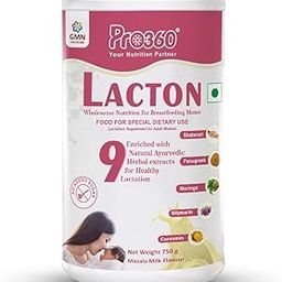 Pro360 Lacton for Breastfeeding and Lactating Mothers Milk Nutrition Powder - Lactation Supplement Booster with Herbal Extracts, Helps to Increase Breast Milk - Masala Milk Flavor 750g-31
