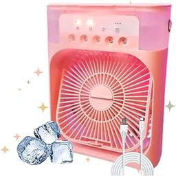 TRIDEO Portable Air Conditioner Fan, Mini Evaporative Air Cooler with 7 Colors LED Light for Home-Office-Artic-Cooler-3In1-Conditioner-Humidifier-Purifier-Mini-Cooler-air-conditioners Pink_SA11-picture-25