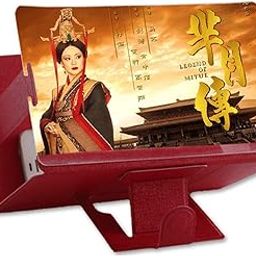 8in Phone Screen Magnifier, 3D HD Mobile Phone Screen Projector Enlarger, Foldable Universal Screen Amplifier，suitable For All Smart Phones, Portable Projector Stand (Color : B, Size : 8in)-19