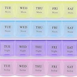 Sylentha Pill Organizer (4 pcs): Compact, Travel-Friendly Set for Easy Access to Your Daily Pills and Supplements-12