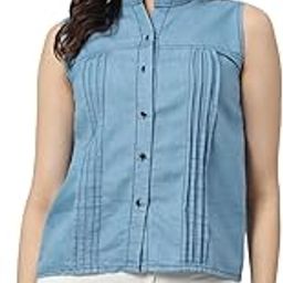 Sky Blue Solid I Women Top I Casual Top I Western Top I Girls Top I Cotton Top-image-9
