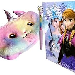 SHREE TECHNESH® Unique Sequence Combo with Pouch & Beautiful Lock Diary with 3D Gel Pen, Pack of 3 (Multi)-22