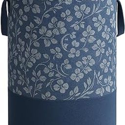 HOMFIL Brand - Laxis Laundry Basket, Freestanding Laundry Hamper, Collapsible Tall Clothes Hamper with Easy Carry Handles for Clothes, Laundry Basket for Decorative Nursery Blanket,Toys | Blue Color |-image-64