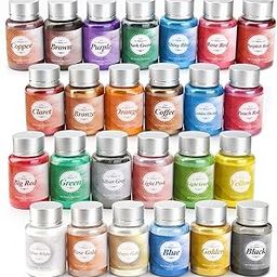 Kedia Minerals 25 Colors Mica Powder for Candle Making, Arts and Crafts, Slime Coloring, Resin Jewelry, 5 Gm Each - Pack of 25 Color-picture-27