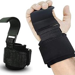 keycraze ® Gym Gloves with Adjustable Wrist Strap - Maximum Wrist Support, Lifting Grips for Men and Women for Pull ups, Dead-Lifting, Shrugs, Bodybuilding, Chin Up and Dumbbell Rows (Black)-image-24