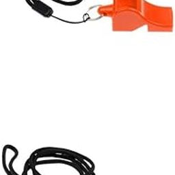 VELURA 2 Pieces ABS Whistle with Lanyard for Emergency Survival Marine Safety|2PiecexFoldableQuick Release Plate Stand|Safety Whistles| Outdoor Sports-image-57