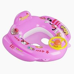 Lifelong Swimming Tube Inflatable Swim Ring Pool Float Aid Baby Seat Safe Anti-flip Kids Cartoon Swimming Ring(Pink)-image-97