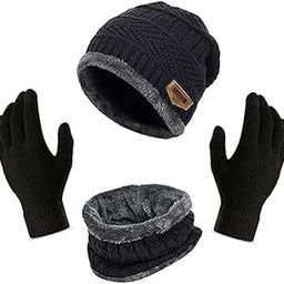 Winter Cap Set - Woolen Beanie, Winter Gloves, Mufflers and Neck Warmer for Women and Men-image-60