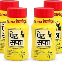 Pet Saffa Tablets | Natural Laxative | Constipation Relief | Relief from disgetive problems like Acidity, Gas & Bloating - 30 Unit (Pack of 4)-picture-1