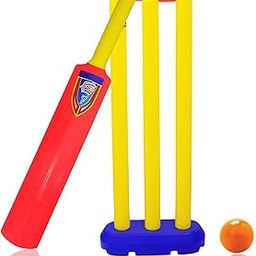 Glan Cricket Kit Set for Kids 3 Stumps with 1 Bat and 1 Ball for Playing Cricket for Indoor Outdoor Use (Cricket Set)-image-47
