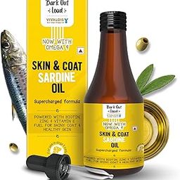 Bark Out Loud by Vivaldis Sardine Oil - Skin & Coat Supplement for Dogs and Cats Formula for Healthy Skin, Glowing Coat & Boosted Immunity, Omega 3,6 & 9 Biotin & Zinc (Dogs & Cats) 200ml-image-91