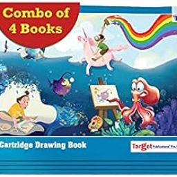 Drawing Book for Kids | Drawing Sheets 2A Size | 34 White Drawing Paper | Drawing Book for Colouring, Painting | 24.13 x 17.15 cm | Set of 4-image-30