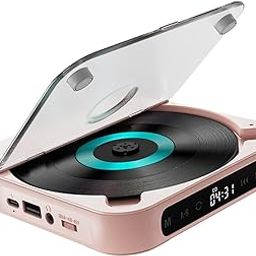 The Style Sutra Home CD Player Compact Compatible with Audio Music Player for Friends Language Learners Kids Pink-30