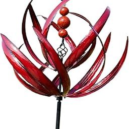 MERISHOPP Wind Spinner Outdoor Lotus Design Decor Windspinner for Garden Yard Art Path| Home Décor | Interior Decoration | Outdoor Décor-image-58
