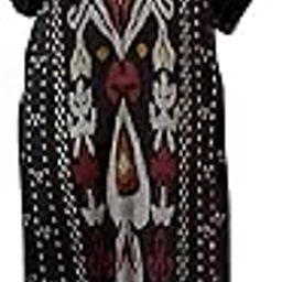 Women's Black Viscose Rayon Printed Straight Kurta (SHTUR6558)-0