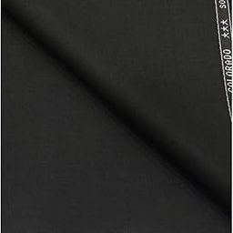 Men's Solid Fabric Unstitched Suit - 1.25 Meter (Black, Free Size)-image-31