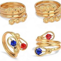 Pack of 2 Pair Toe Rings Adjustable, Traditional & Fashion Accessories for Women-image-80