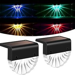 BRIGATTES Solar Light Outdoor for Home Garden Balcony led Wall lamp Wall Fence Step Waterproof Light Solar Panel Light Decoration for Home Outdoor Garden for Deck,Patio,Railing Step Light Set of-1-26