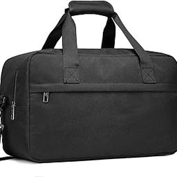 Noko Travel Duffle Bag Gym Bag for Men Women, Tote Bag, Weekender Bag, for Spirit Airlines Personal Item Bag 18x14x8,Foldable Carry on Luggage Charcoal Black-image-17