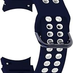 ACHOR ACH60 20MM No Gap Arc Edge Ni-ke Air Hole/ Nylon/ Velcro/ Milanese/ Heavy Metal/ Silicone Watch Straps Compatible for Samsung Galaxy Watch 4 Band & Galaxy Watch 5 Band 44mm 40mm/Watch 5 Pro Bands 45mm/Galaxy Watch 4 Classic Bands 46mm 42mm,20mm Sport Strap Wristbands for Men Women-26