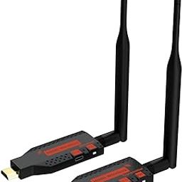 100M Wireless HDMI Transmitter and Receiver 1080P 4K HD Wireless HDMI Extender Adapter for Streaming Video/Audio from Laptop/PC to TV/Projector/Monitor (100M Extender)-20