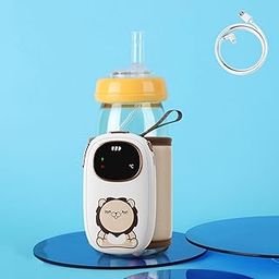 UJEAVETTE® Portable Bottle Warmer Baby Nursing Bottle Heater for Business Trip Home Car B-picture-2