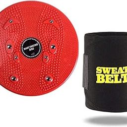 GJSHOP Tummy Twister and Sweat Slim Belt Gym Accessories Combo Ab Exercise Fat Buster Weight Loss Fitness Home Gym Workout Equipment-image-33