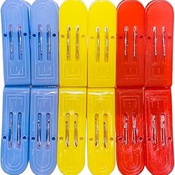 Vetalic Cloth Clips 36 Multicolor Rust-Free Plastic Clothes Pegs for Drying, Hanging, Rope, Hanger, Balcony Use | Heavy-Duty & Non-Slip | Indoor & Outdoor Use (36 Pcs)-image-24